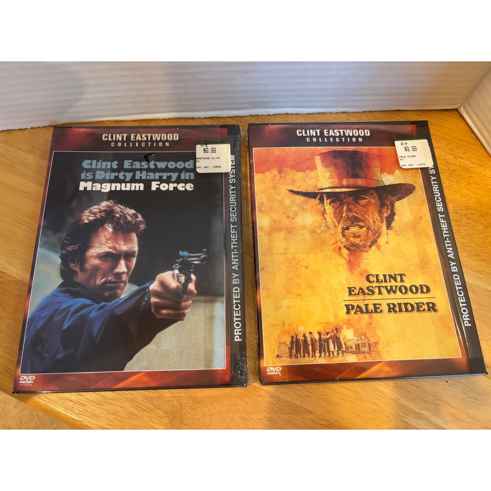 Clint Eastwood DVD Bundle Magnum Force Dirty Harry and Pale Rider Western New